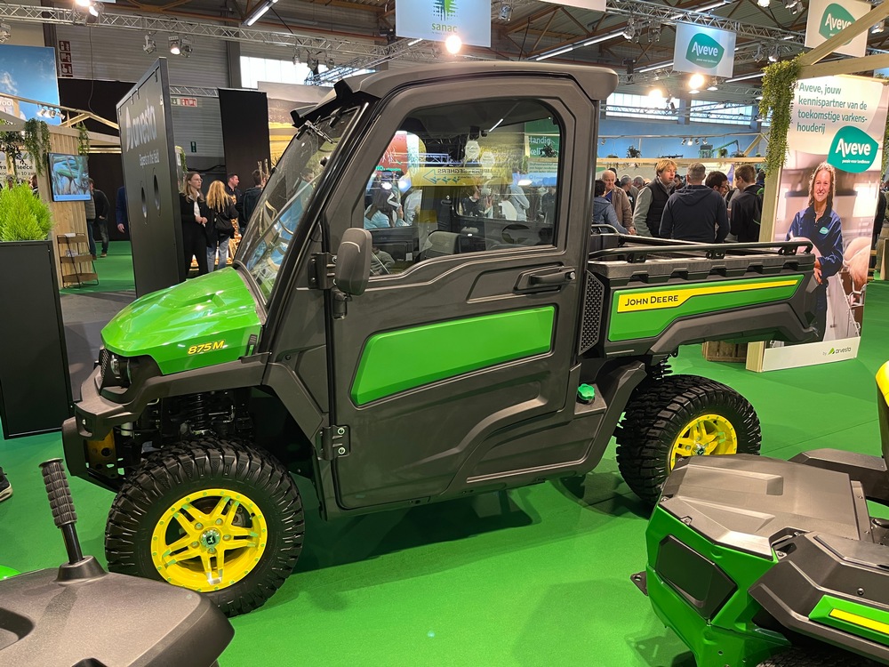Le nouveau John Deere Gator XUV 875M était visible lors du salon Agriflanders 2024