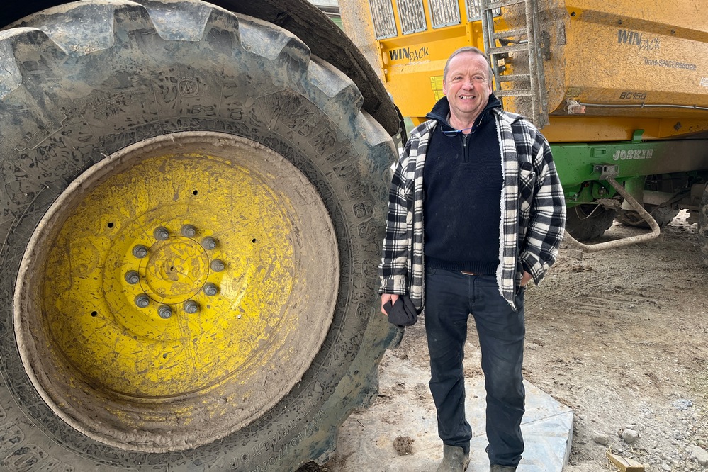 Joseph Vancaster a choisi des pneus basse pression Bridgestone Vt-tractor VF