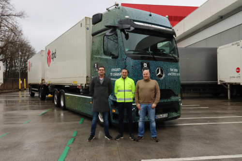 Liga-Trans a testé le Mercedes-Benz eActros 600 avec système BDF