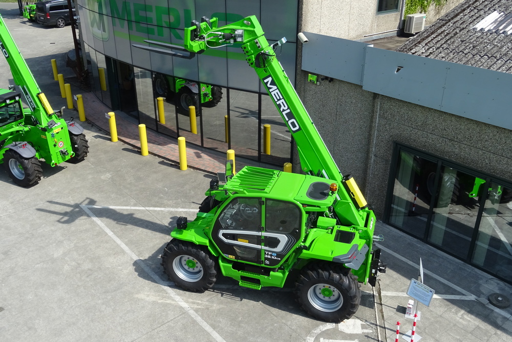 Découverte en avant-première du futur télescopique électrique de Merlo, le TFe 38.10CS