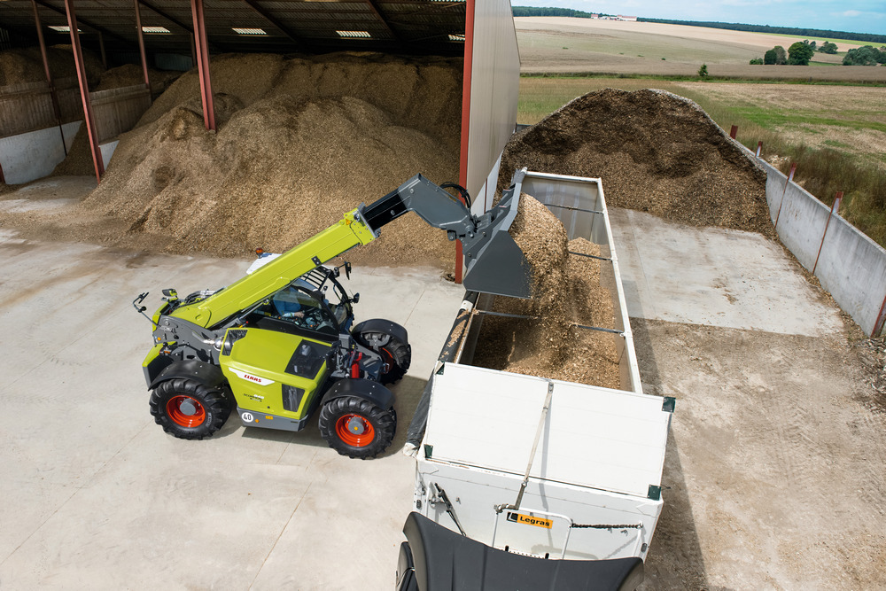 Le nouveau Claas Scorpion 848 offre une capacité de charge de 4,8 tonnes et peut atteindre une hauteur maximale de 8 mètres.