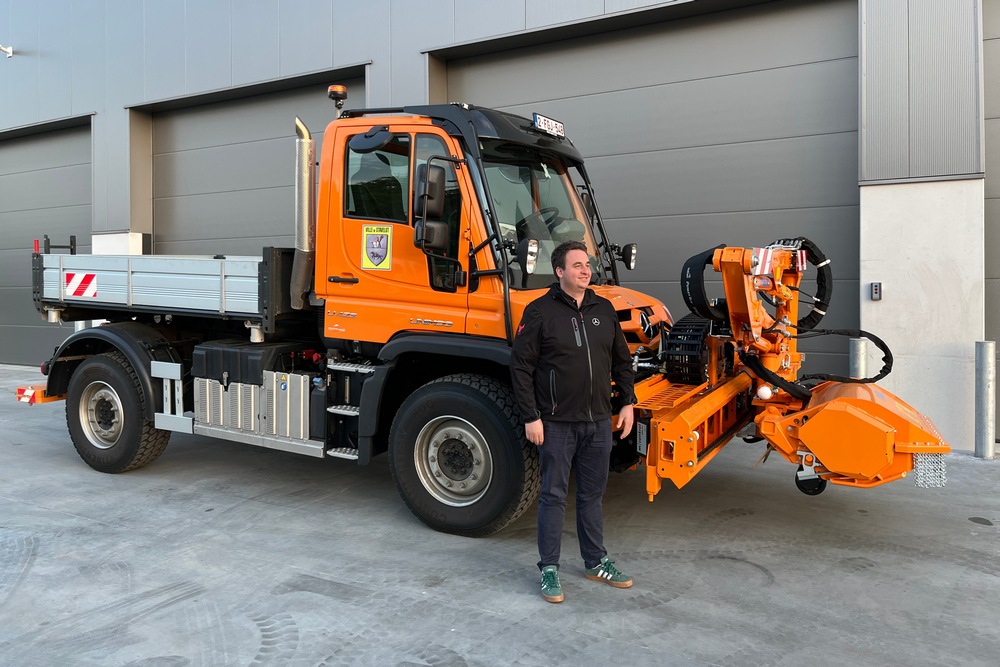 Antoine Theijs est le responsable Unimog pour la Belgique au sein de la société Van Dyck.