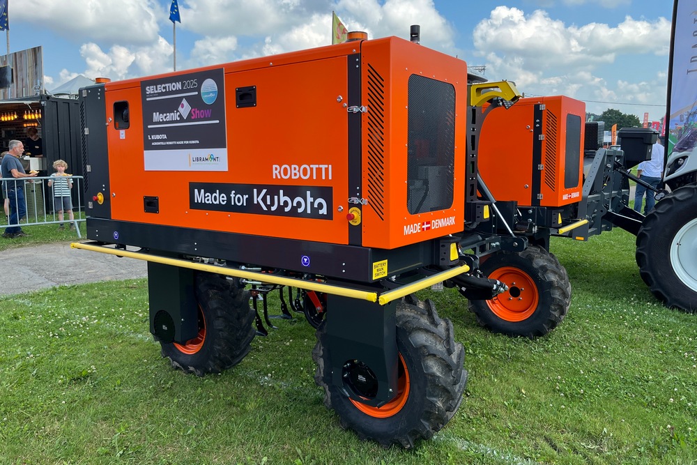 Le Robotti Made for Kubota est conçu pour le maraîchage en planche et les grandes cultures. Cette machine autonome permet d’automatiser les semis, les désherbages et la préparation du sol.