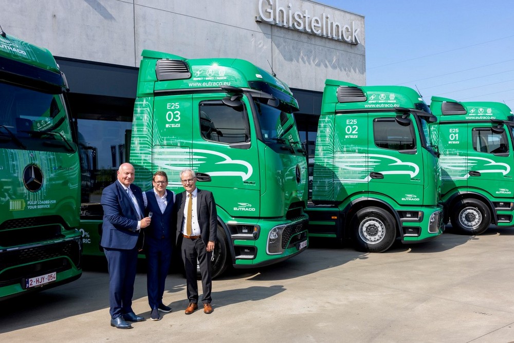 Transport vert : Eutraco déploie la plus grande flotte électrique du pays © Daimler Truck BeLux