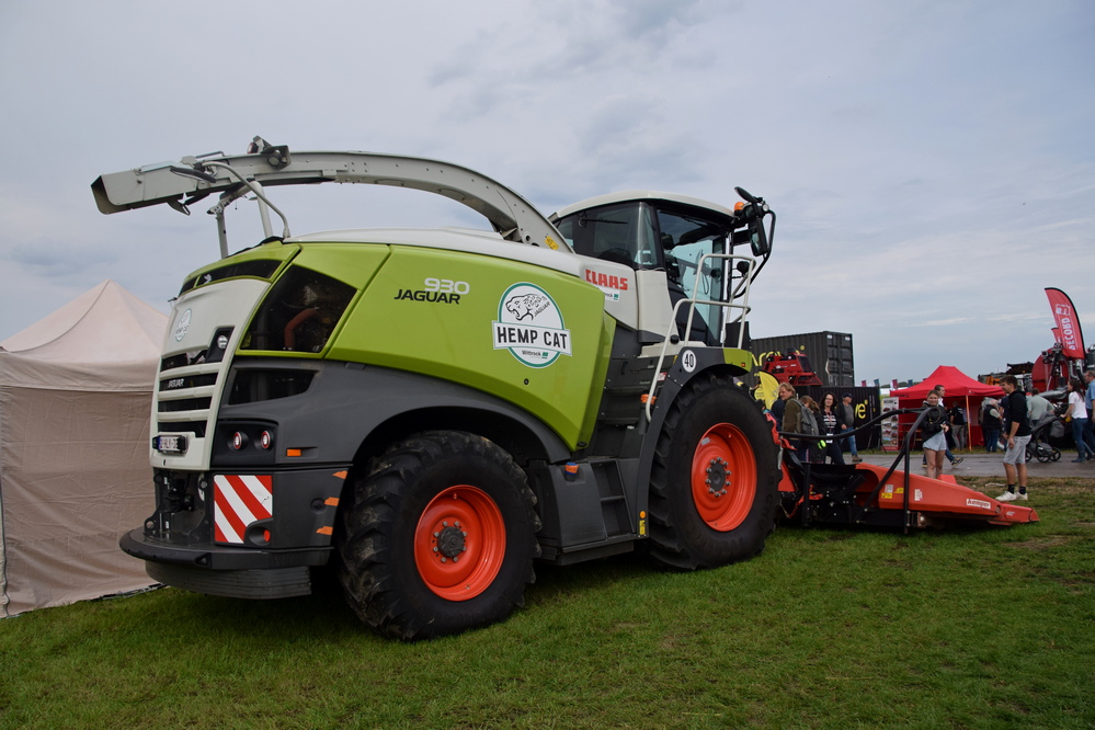 La Hemp Cat est une Claas Jaguar 930 modifiée.