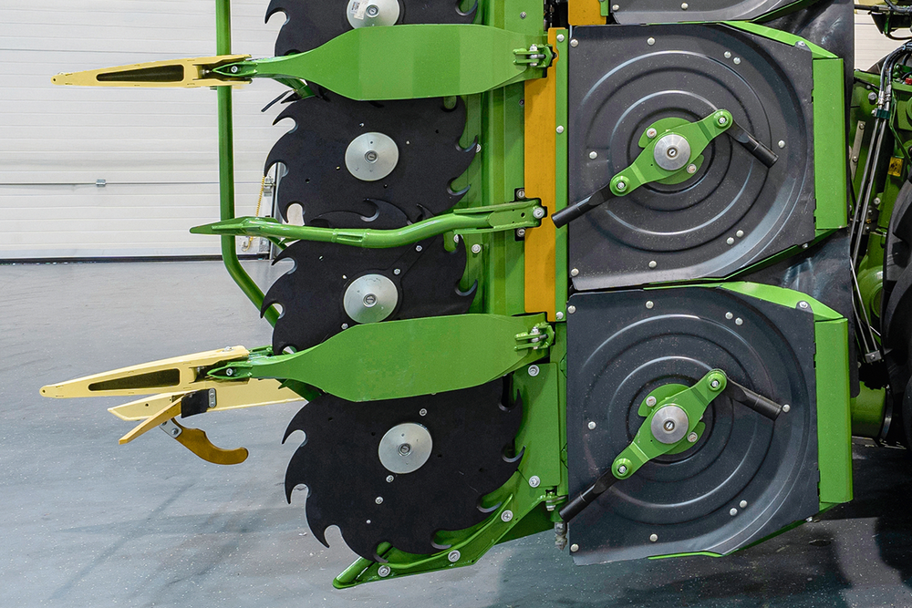 Le système de broyage intégré RotoChop de Krone.