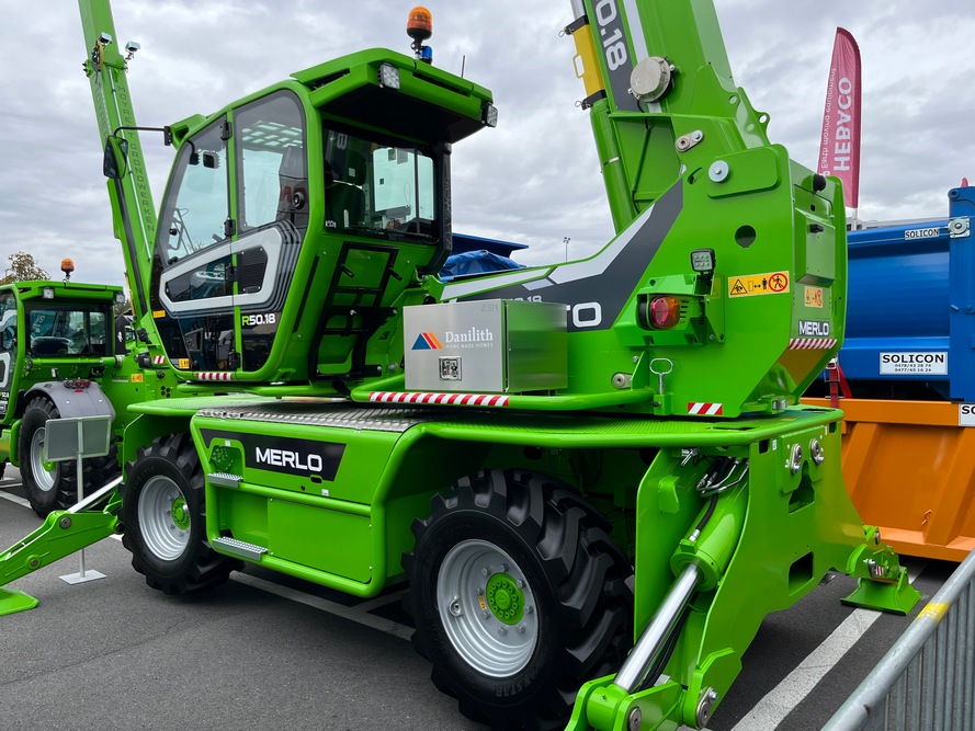 Le Merlo R50.18 était présent lors des salons Matexpo et Werktuigendagen.