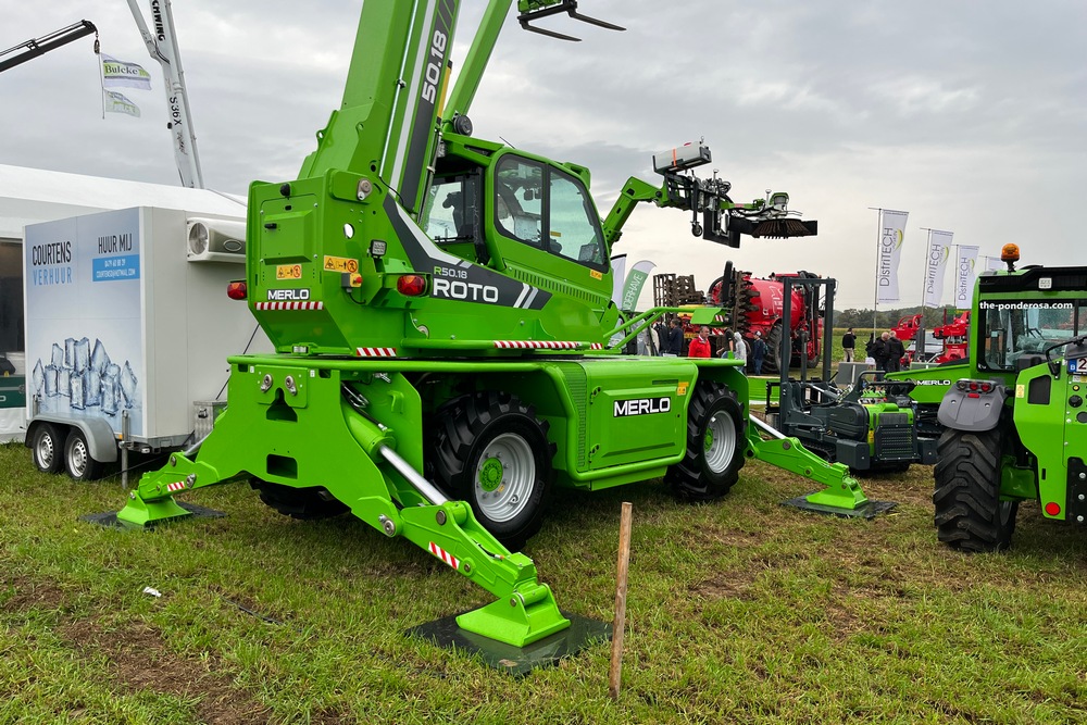 Le Merlo R50.18 était présent lors des salons Matexpo et Werktuigendagen.