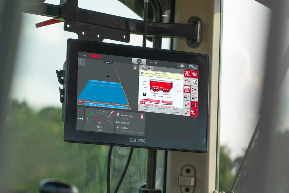 OptiPointpro+ aide l'utilisateur dans lors de l’épandage dans les tournières.
