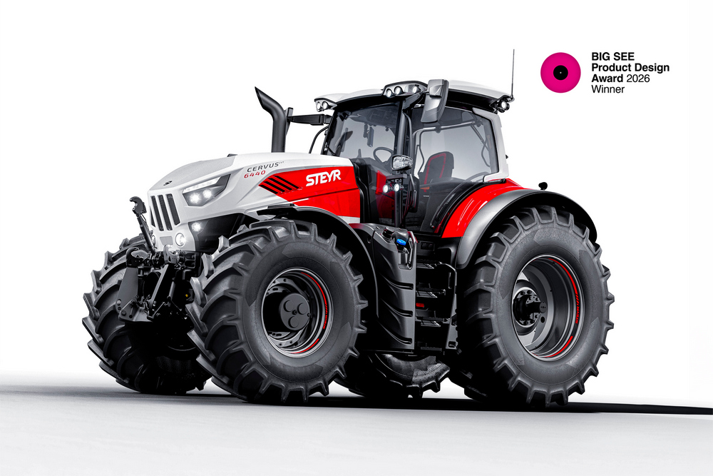 Le Steyr® Cervus CVT remporte le prix international du design BIG SEE