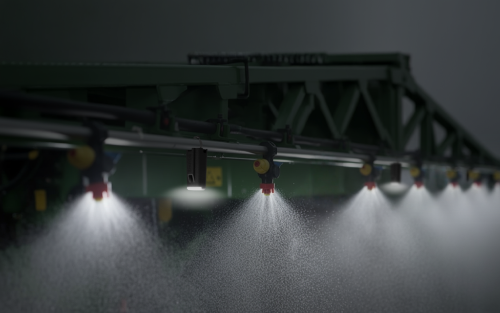 7. de traiter les cultures de nuit, tout en gardant une visibilité sur la rampe