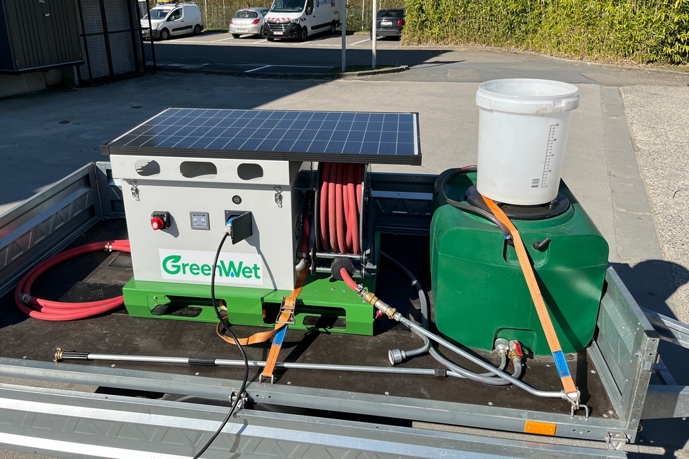 10. Le GreenWet est un module d’arrosage équipé d’un panneau solaire.