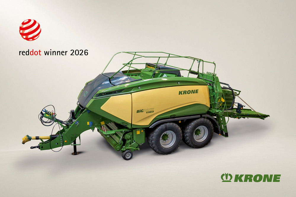 La presse à balles cubiques Krone BiG Pack HDP II 1290 (VC) a reçu le “Red Dot Award” dans la catégorie Design Produit.