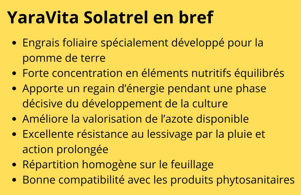 YaraVita Solatrel en bref
