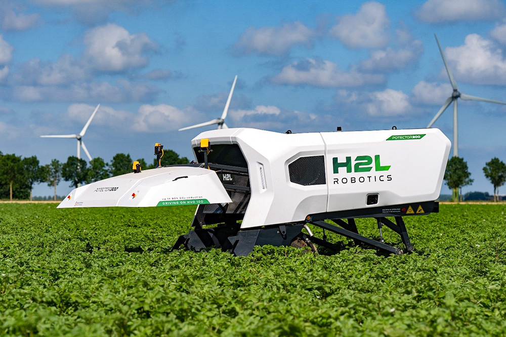 Des essais au champ à Lelystad montrent le potentiel du robot de sélection autonome Potector300
