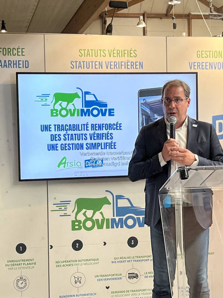 BoviMove a été présenté lors de la Foire de Libramont, en présence du ministre David Clarinval.